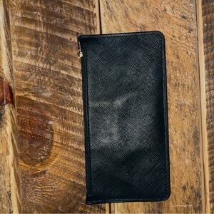 a new day Black Textured Card Holder Wallet